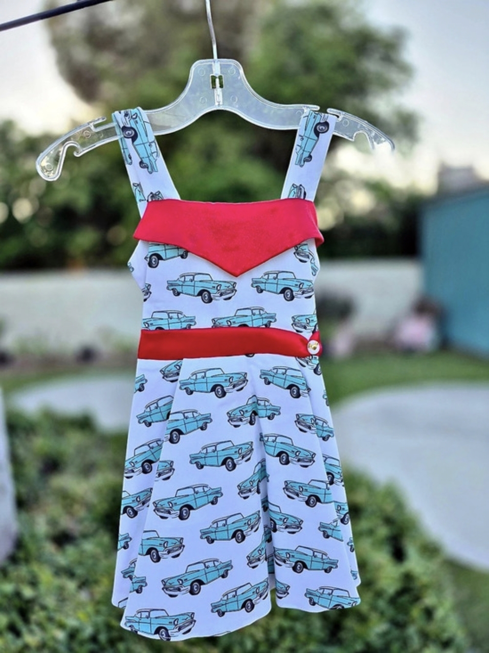 Little Girl Rockabilly Chevy Dress Size 2/3